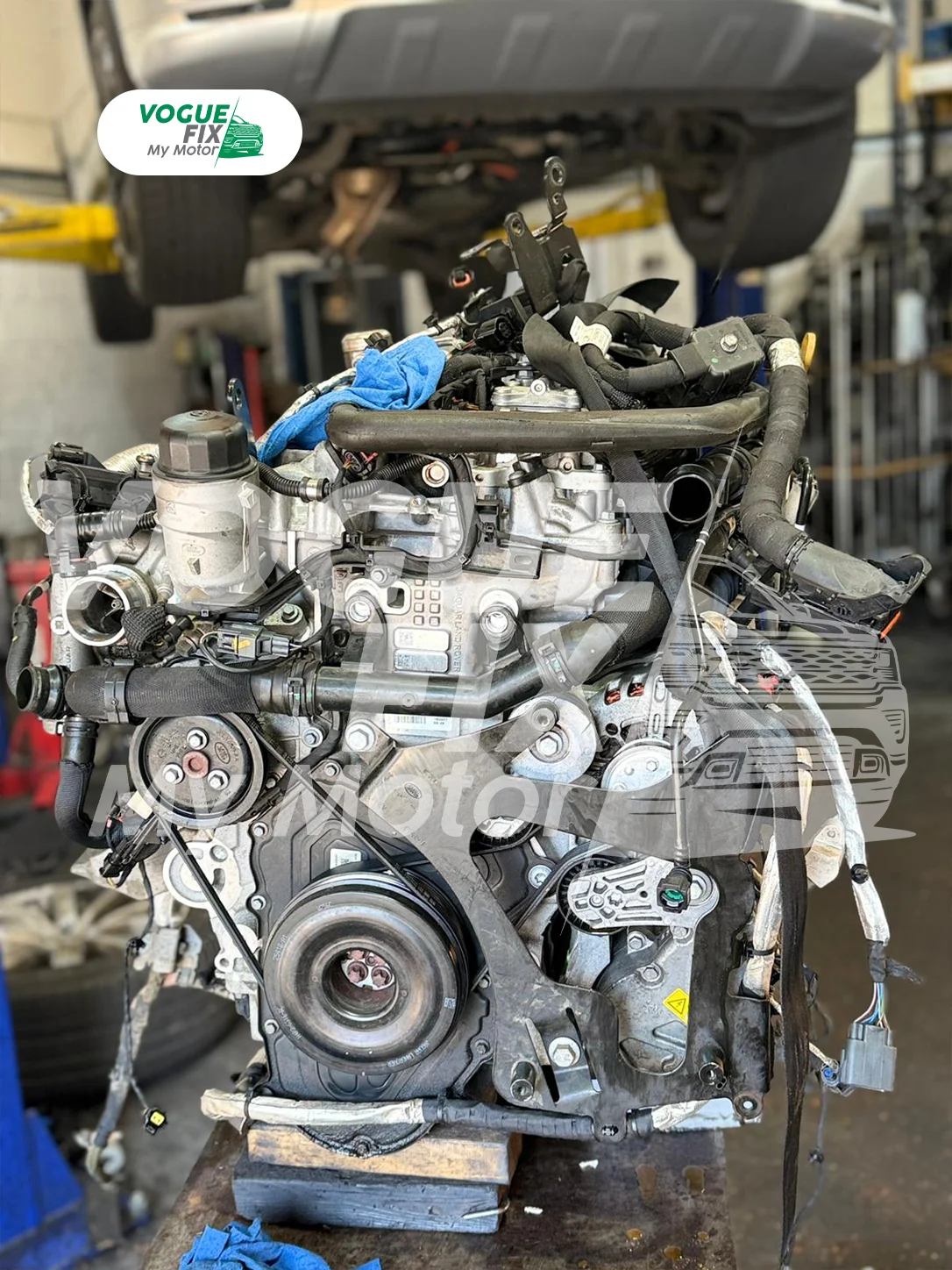 Car engine repair work at Vogue Fix My Motor, Grays Essex